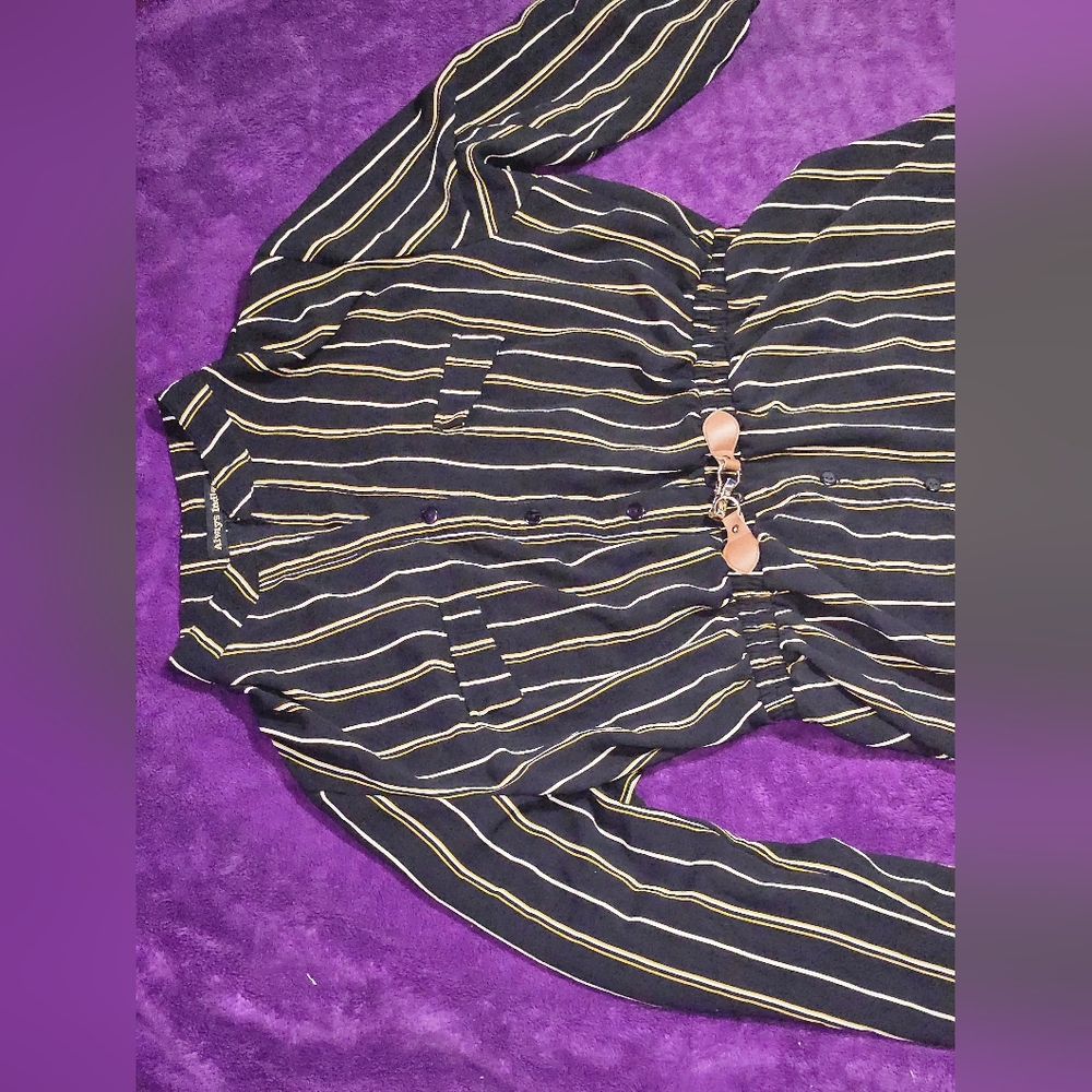 Always Indigo Striped Dress Size 3X